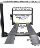 Atlas 408SL Super Deluxe 4-Post Lift